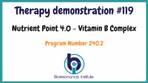 Nutrient point demonstration for Vitamin B complex