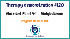 Nutrient point demonstration for Molybdenum