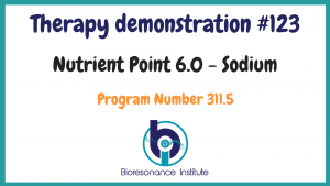 Nutrient point demonstration for Sodium