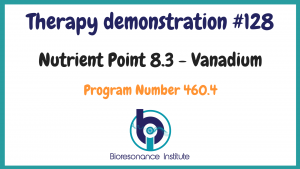 Nutrient point demonstration for Vanadium