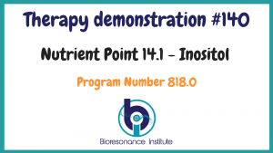Nutrient point demonstration for Inositol