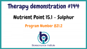 Nutrient point demonstration for Sulphur