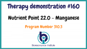 Nutrient point demonstration for Manganese