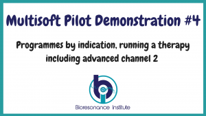 Multisoft Pilot demonstration video 4 running therapies
